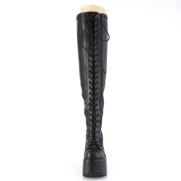 lace up thigh high boots wide calf